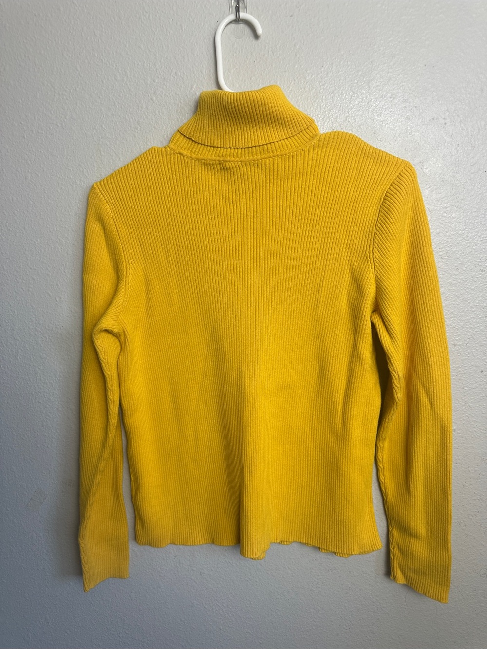 Ralph Lauren Yellow Ribbed Turtleneck Sweater - Women's - Picture 4 of 4